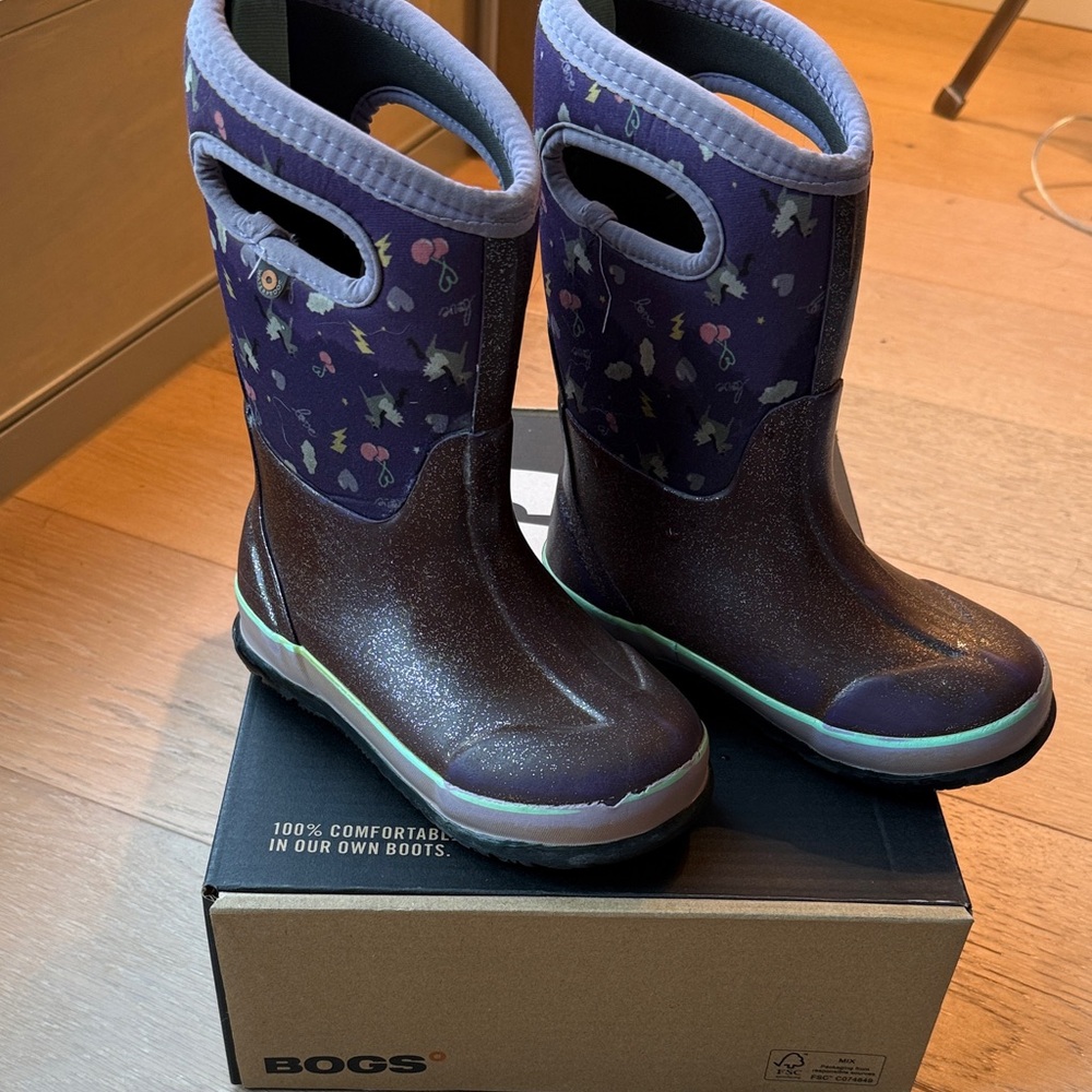BOGS Kids' Winter Boots Purple Pegasus